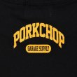 画像4: PORKCHOP/2nd COLLEGE TEE（BLACK）［プリントT-23秋冬］ (4)