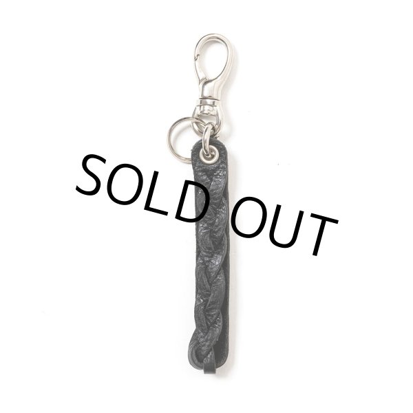 画像2: CALEE/STUDS LEATHER ASSORT KEY RING -TYPE I- B（BLACK B）［スタッズレザーキーリング-23秋冬］ (2)