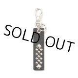 画像: CALEE/STUDS LEATHER ASSORT KEY RING -TYPE I- C（BLACK C）［スタッズレザーキーリング-23秋冬］