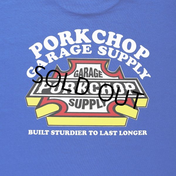 画像4: PORKCHOP/3D B&S TEE（BLUE）［プリントT-23秋冬］ (4)