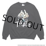 画像: WACKO MARIA/2PAC / SWEAT SHIRT（BLACK）［クルーネックスウェット-23秋冬］