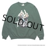 画像: WACKO MARIA/2PAC / SWEAT SHIRT（GREEN）［クルーネックスウェット-23秋冬］