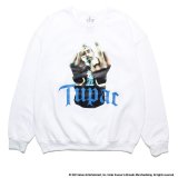 画像: WACKO MARIA/2PAC / SWEAT SHIRT（WHITE）［クルーネックスウェット-23秋冬］