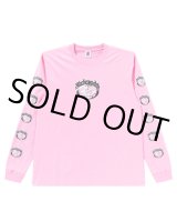 画像: BlackEyePatch/KUSTOM CAR EMBLEM L/S TEE（PINK）