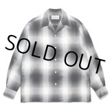 画像: WACKO MARIA/OMBRE CHECK OPEN COLLAR SHIRT（WHITE）［オンブレチェックオープンカラーシャツ-23秋冬］