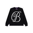 画像1: BlackEyePatch/B EMBLEM KNIT SWEATER（BLACK） (1)