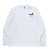 画像: RATS/MGMC POCKET LS TEE（WHITE） 【30%OFF】［プリント長袖ポケT-23秋冬］