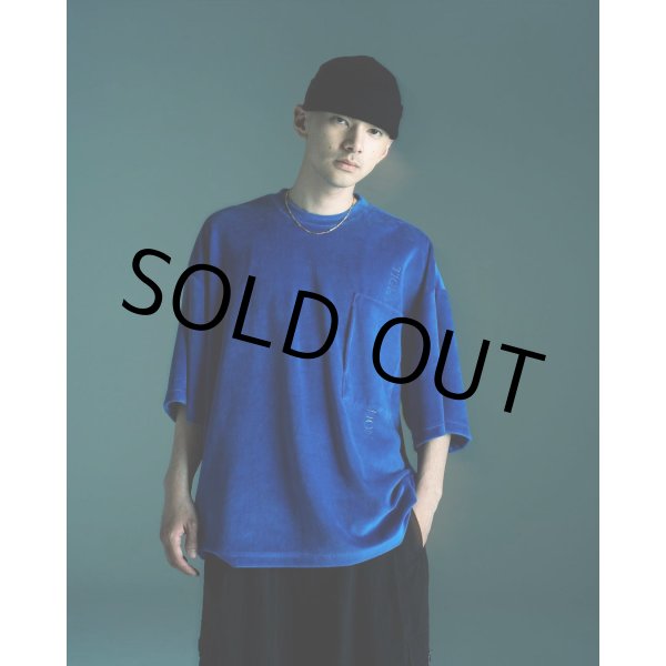 画像4: TIGHTBOOTH/STRAIGHT UP VELOUR T-SHIRT（Black） 【20%OFF】［ベロアT-23秋冬］ (4)