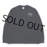 画像: RATS/MGMC POCKET LS TEE（BLACK/GOLD）［プリント長袖ポケT-23秋冬］