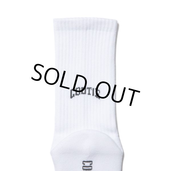 画像2: COOTIE PRODUCTIONS/Raza Middle Socks（White）［ミドルソックス-23秋冬］ (2)