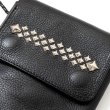 画像3: CALEE/STUDS LEATHER SHOULDER POUCH（BLACK）［スタッズレザーショルダーポーチ-23秋冬］ (3)