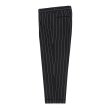 画像1: WACKO MARIA/DORMEUIL / STRIPED PLEATED TROUSERS（TYPE-2）（BLACK）［ワンタックスラックス(TYPE-2)-23秋冬］ (1)