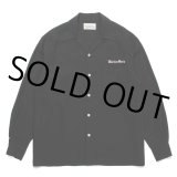 画像: WACKO MARIA/50'S OPEN COLLAR SHIRT（BLACK）［50'Sオープンカラーシャツ-23秋冬］