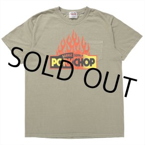 画像: PORKCHOP/FIRE BLOCK POCKET TEE（KHAKI）［プリントポケT-23秋冬］