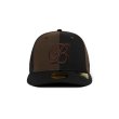 画像1: BlackEyePatch/B EMBLEM 2 TONE NEW ERA CAP（BLACK/BROWN） (1)