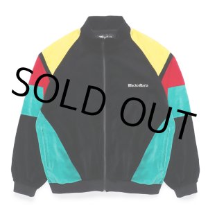 画像: WACKO MARIA/VELVETEEN TRACK JACKET（BLACK/GREEN）［ベルベッティーントラックJKT-23秋冬］