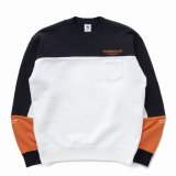 画像: RATS/CROSS CUT CREW NECK SWEAT（BLACK） 【30%OFF】［クルーネックスウェット-23秋冬］