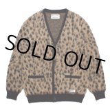 画像: WACKO MARIA/LEOPARD MOHAIR KNIT JACQUARD CARDIGAN（BEIGE）［レオパードモヘアカーディガン-23秋冬］