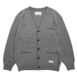 画像1: WACKO MARIA/MOHAIR KNIT CARDIGAN（GRAY）［モヘアカーディガン-23秋冬］ (1)