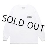 画像: WACKO MARIA/LONG SLEEVE T-SHIRT（WHITE）［刺繍長袖T-23秋冬］