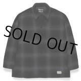 画像: WACKO MARIA/CHECK FLEECE SHIRT JACKET（GRAY）［チェックフリースシャツJKT-23秋冬］