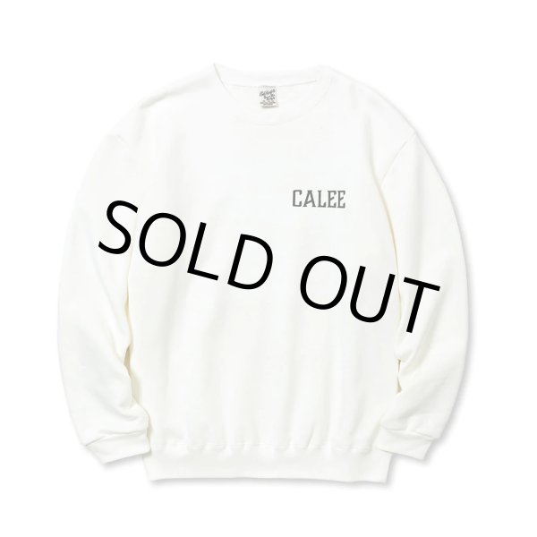 画像2: CALEE/SYNDICATE RETRO GIRL CREW NECK SW（WHITE）［クルーネックスウェット-23秋冬］ (2)