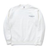 画像: RATS/SCRIPT BIG LOGO CREW NECK SWEAT（WHITE） 【30%OFF】［クルーネックスウェット-23秋冬］