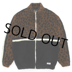 画像: WACKO MARIA/LEOPARD BOA TRACK JACKET（BROWN）［レオパードボアトラックJKT-23秋冬］