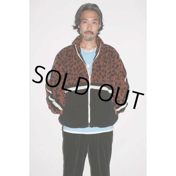 画像3: WACKO MARIA/LEOPARD BOA TRACK JACKET（BROWN）［レオパードボアトラックJKT-23秋冬］ (3)