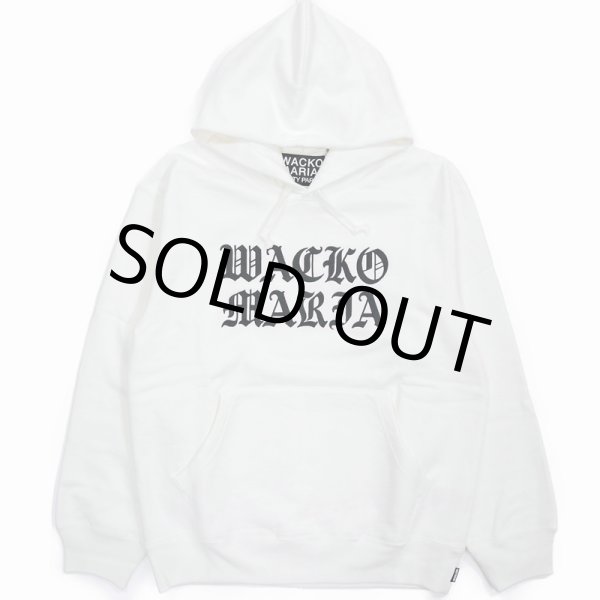 WACKO MARIA/HEAVY WEIGHT PULL OVER HOODED SWEAT SHIRT（WHITE