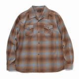 画像: RATS/COTTON RAYON CHECK SHIRT（BROWN CHECK） 【30%OFF】［コットンレーヨンチェックシャツ-23秋冬］