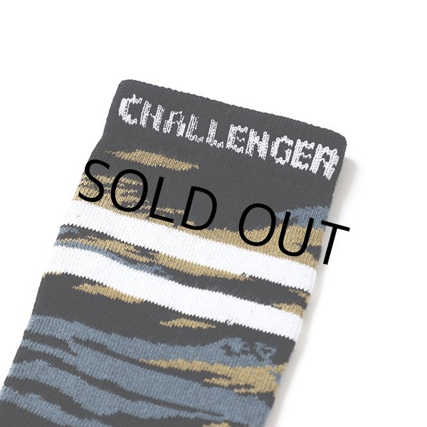 画像2: CHALLENGER/CAMO SOCKS（TIGER CAMO）［カモソックス-24春夏］ (2)