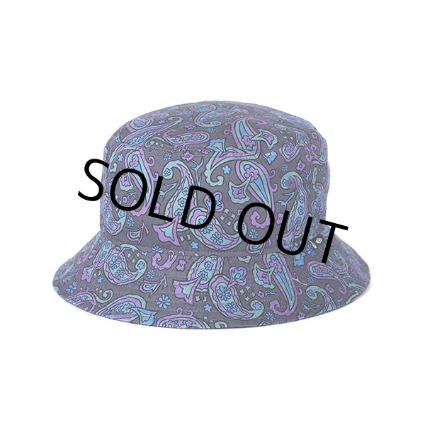 画像1: CHALLENGER/PAISLEY HAT（CHARCOAL/PURPLE）［ペイズリーハット-24春夏］ (1)