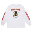 画像1: CHALLENGER/L/S HIBISCUS TEE（WHITE）［プリント長袖T-24春夏］ (1)