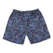 画像2: CHALLENGER/PAISLEY COTTON TWILL SHORTS（CHARCOAL/PURPLE）［ペイズリーコットンツイルショーツ-24春夏］ (2)