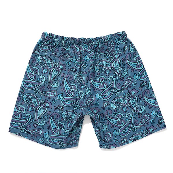 画像2: CHALLENGER/PAISLEY COTTON TWILL SHORTS（BLUE GRAY/PURPLE）［ペイズリーコットンツイルショーツ-24春夏］ (2)