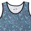 画像2: CHALLENGER/PAISLEY TANKTOP（BLUE GRAY/PURPLE）［ペイズリータンクトップ-24春夏］ (2)