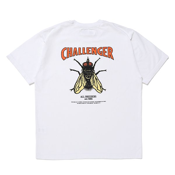 画像1: CHALLENGER/HIBISCUS TEE（WHITE）［プリントT-24春夏］ (1)