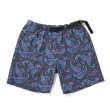 画像1: CHALLENGER/PAISLEY COTTON TWILL SHORTS（CHARCOAL/PURPLE）［ペイズリーコットンツイルショーツ-24春夏］ (1)