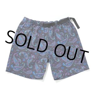 画像: CHALLENGER/PAISLEY COTTON TWILL SHORTS（CHARCOAL/PURPLE）［ペイズリーコットンツイルショーツ-24春夏］