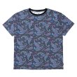 画像1: CHALLENGER/S/S PAISLEY TEE（CHARCOAL/PURPLE）［ペイズリーT-24春夏］ (1)