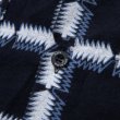 画像4: RATS/NATIVE PRINT FLANNEL SHIRT（BLUE） 【30%OFF】［ネイティブプリントフランネルシャツ-23秋冬］ (4)