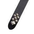 画像4: CALEE/STUDS LEATHER NARROW BELT（BLACK）［スタッズレザーナローベルト-23秋冬］ (4)