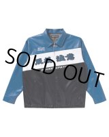 画像: BlackEyePatch/HWC FAUX LEATHER RACING JACKET（BLUE）