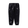 画像1: BlackEyePatch/KANJI TAPED FAUX LEATHER TRACK PANTS（BLACK） (1)