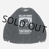 画像: TIGHTBOOTH/HAND SIGN VELOUR LS（Black）［ベロアロングスリーブ-23秋冬］