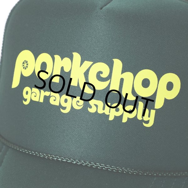 画像3: PORKCHOP/WHEEL LOGO MESH CAP（DARK GREEN）［メッシュキャップ-23秋冬］ (3)