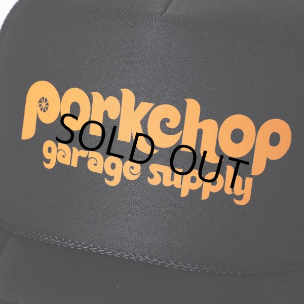 画像3: PORKCHOP/WHEEL LOGO MESH CAP（BLACK）［メッシュキャップ-23秋冬］ (3)