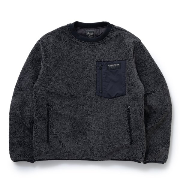 画像1: RATS/CREW NECK FLEECE（CHARCOAL） 【30%OFF】［クルーネックフリース-23秋冬］ (1)