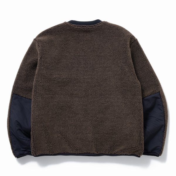 画像2: RATS/CREW NECK FLEECE（BROWN） 【30%OFF】［クルーネックフリース-23秋冬］ (2)